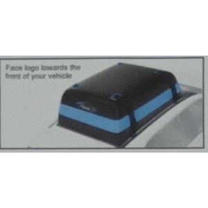 Vetoos 21 Cubic Feet Car Rooftop Cargo Carrier Bag Black/Blue